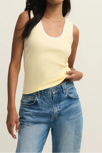 Sirena Colorblocked Rib Tank | Coast, Eclipse, Pineapple