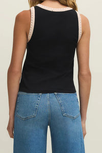 Clarke Rib Tank | Black