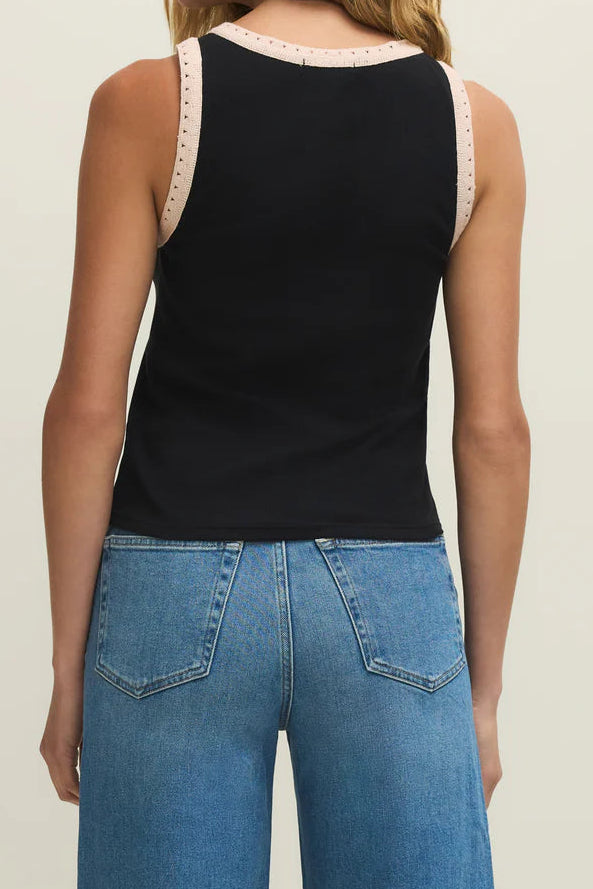 Clarke Rib Tank | Black