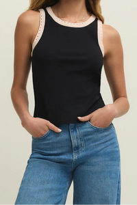 Clarke Rib Tank | Black