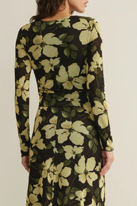 Taysha Ren Floral Mesh Top | Sunnyside