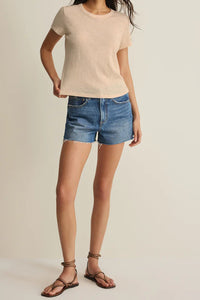 Junie Slub Tee Shirt | Island Coconut