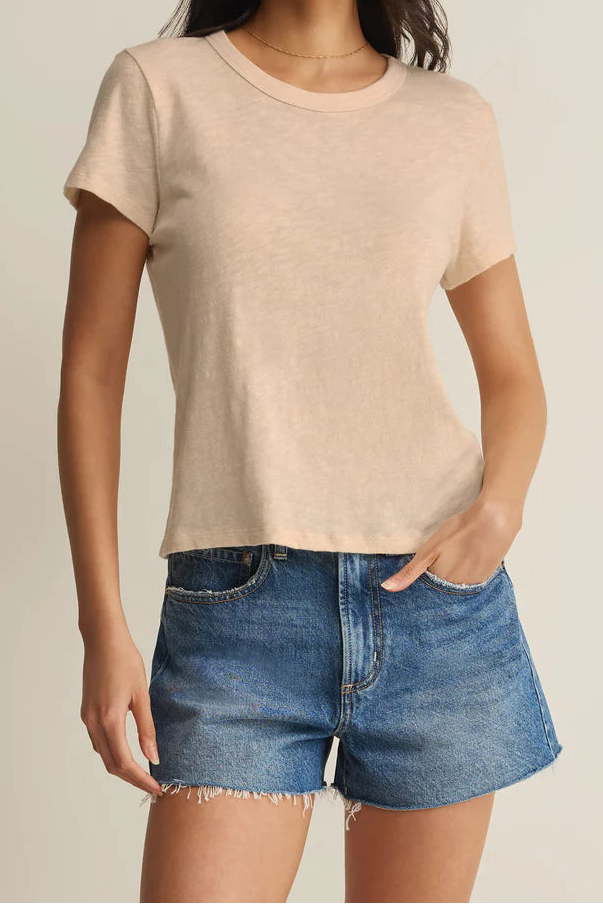 Junie Slub Tee Shirt | Island Coconut