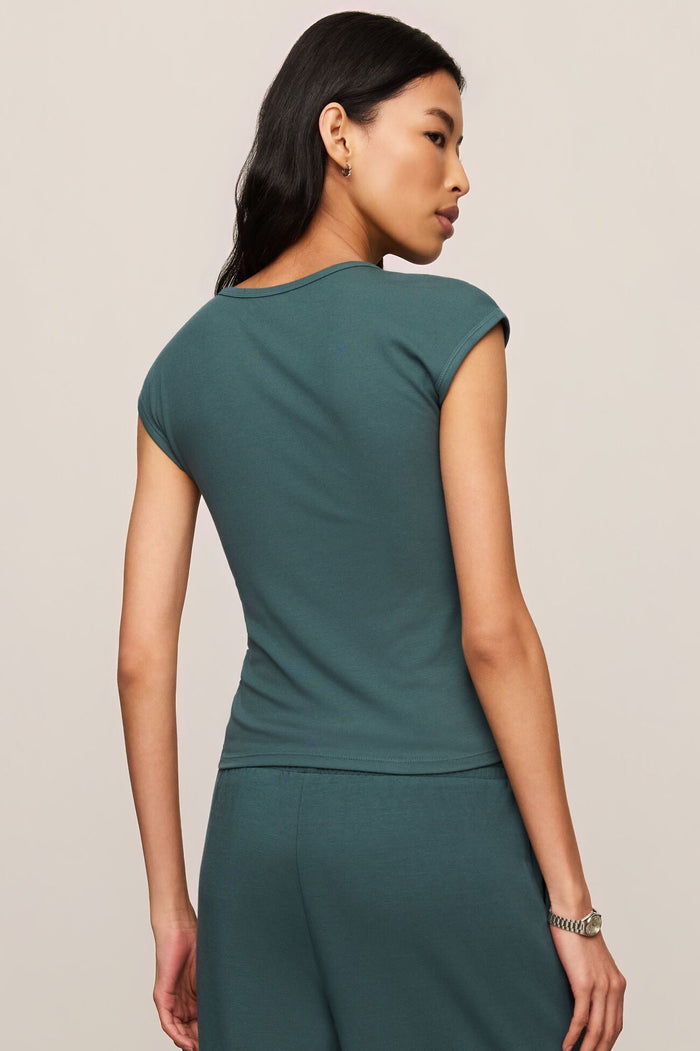 Soft Trace Second Skin Top | Emerald Cove, Black, Cloud