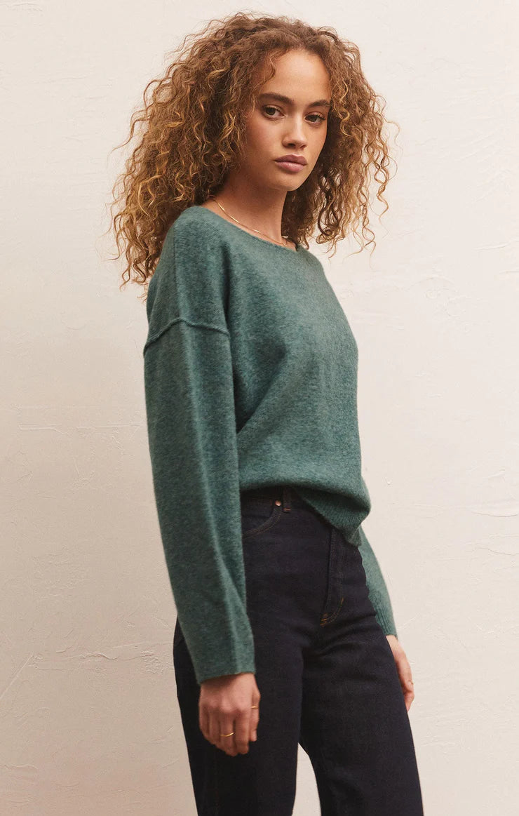 Everyday Pullover Sweater | Calypso Green