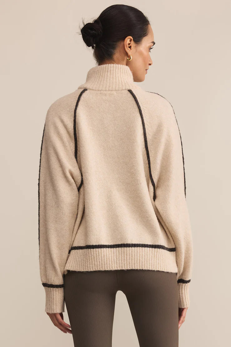 Alps Half-Zip Sweater | Light Oatmeal Heather