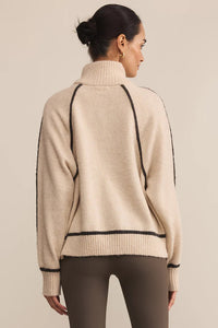 Alps Half-Zip Sweater | Light Oatmeal Heather