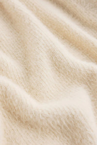 Sadira Fluffy Cardigan | Warm White