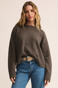 Cirrus Cozy Sweater | Burnt Ash, Macaroon