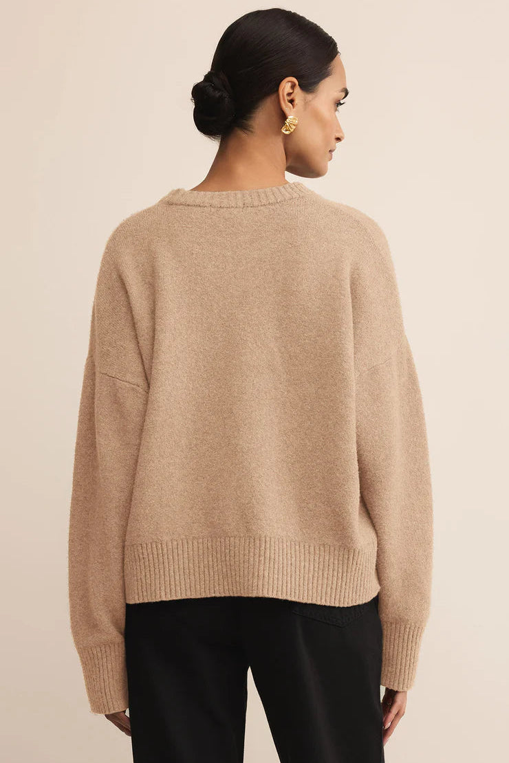 Cirrus Cozy Sweater | Burnt Ash, Macaroon