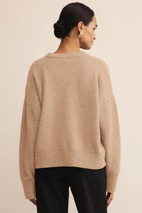 Cirrus Cozy Sweater | Burnt Ash, Macaroon