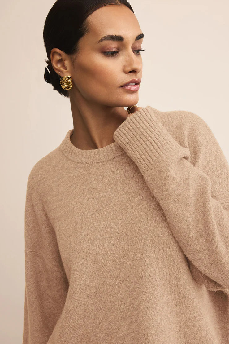 Cirrus Cozy Sweater | Burnt Ash, Macaroon
