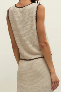 Yessenia Whipstitch Tank | Linen