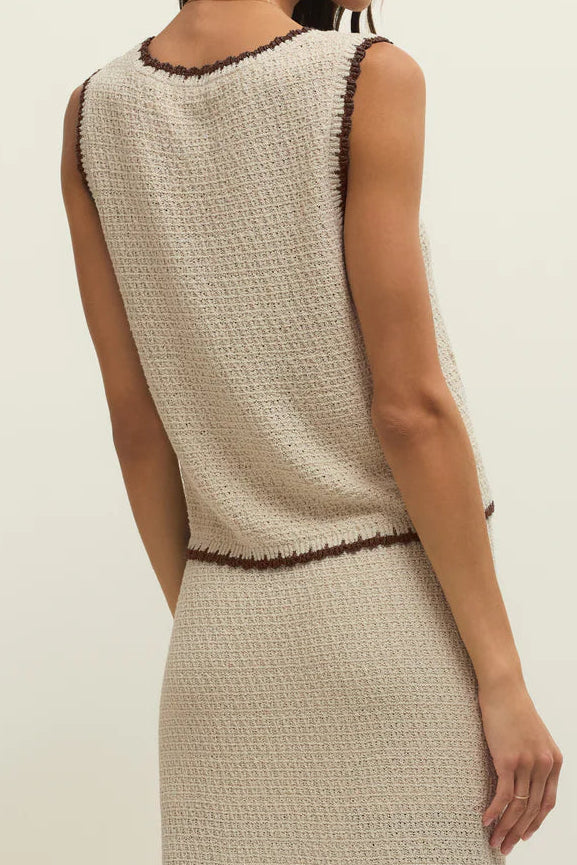 Yessenia Whipstitch Tank | Linen