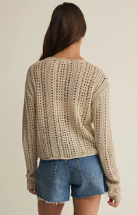 Upland Crochet Sweater | Island Coconut