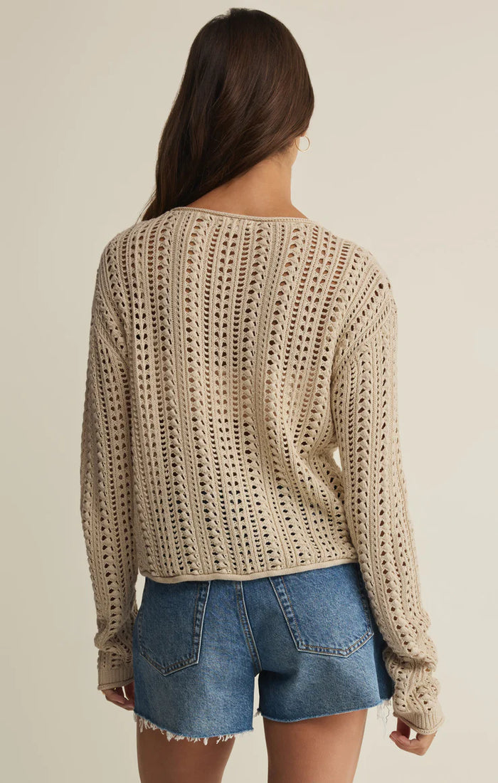 Upland Crochet Sweater | Island Coconut