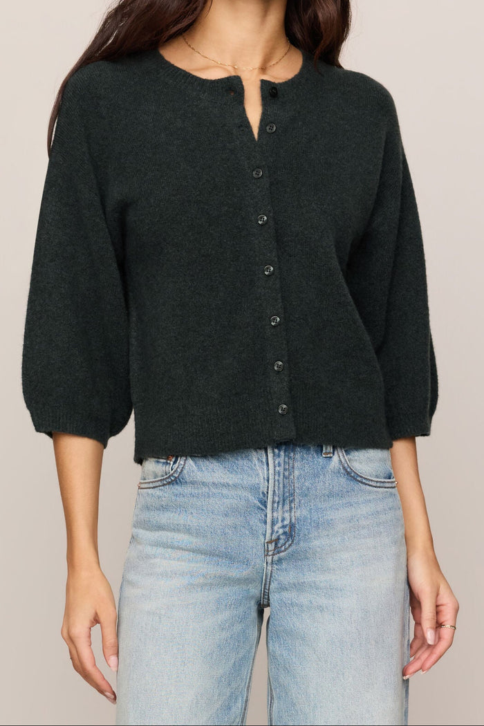 Valor Cardigan | Emerald Cove, Natural Heather