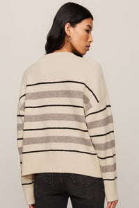 Cirrus Stripe Sweater | Chalk