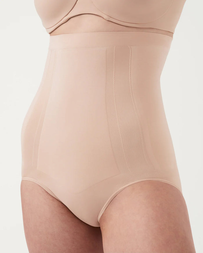 Spanx 1815 Oncore High Waisted Brief | Soft Nude, Very Black