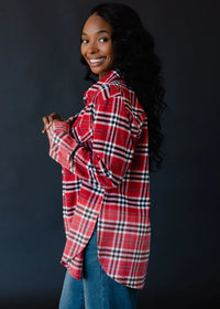 Plaid Flannel | Red, White & Black