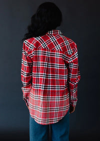 Plaid Flannel | Red, White & Black