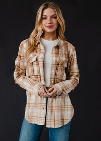 Plaid Flannel | Tan, Camel & Brown