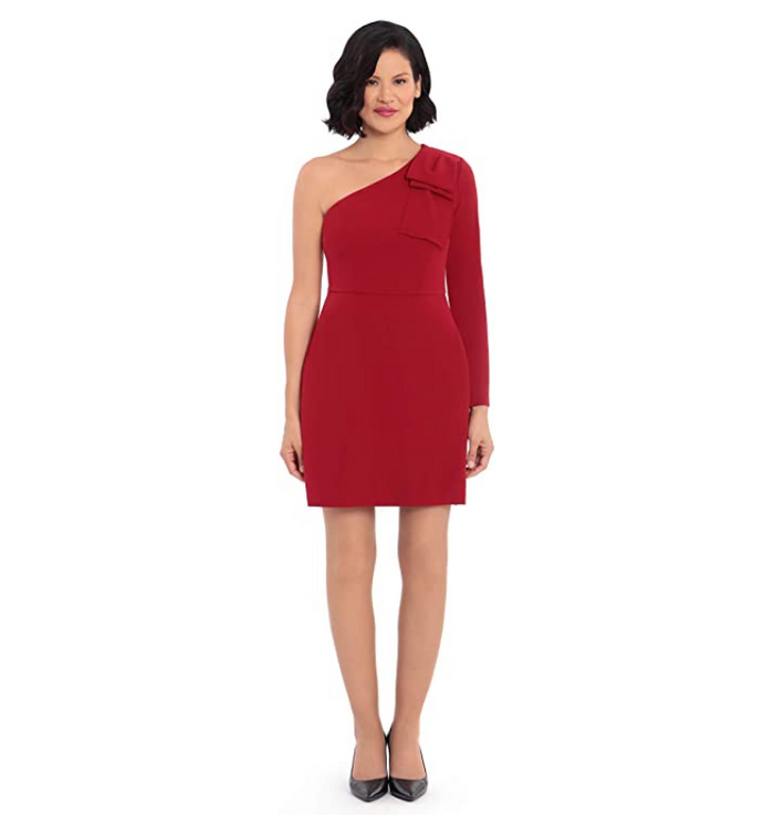 One Shoulder Cocktail Dress | Red Velvet