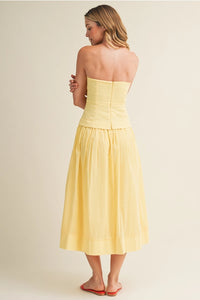 Corset Lined Strapless Dress | Canary