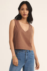 Sloane V-Neck Top | Teakwood