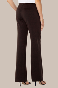 Kayla Pull On Wide Leg Trouser | Black, Brown Truffle, Rich Camel, Cadet Blue