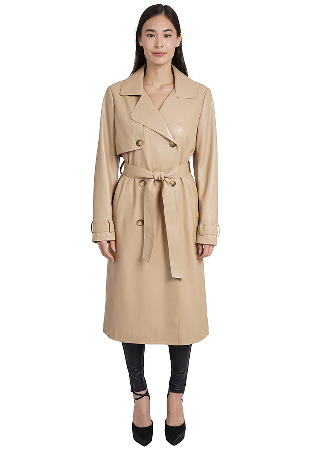 Carter Coat | Black and Beige