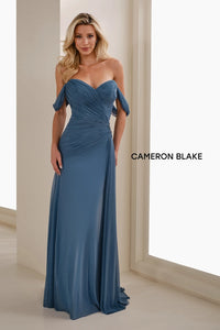 Cameron Blake CB904 Metallic Net Sweetheart Gown