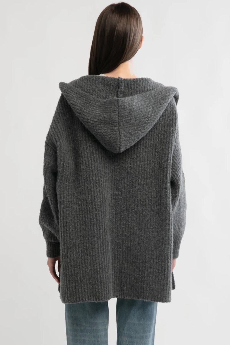 LAZY DAY HOODED CARDIGAN