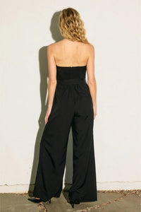 Strapless Jumpsuit | Black, White