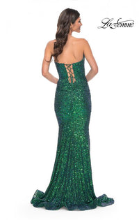 La Femme 32340 Strapless Sequin Mermaid Dress