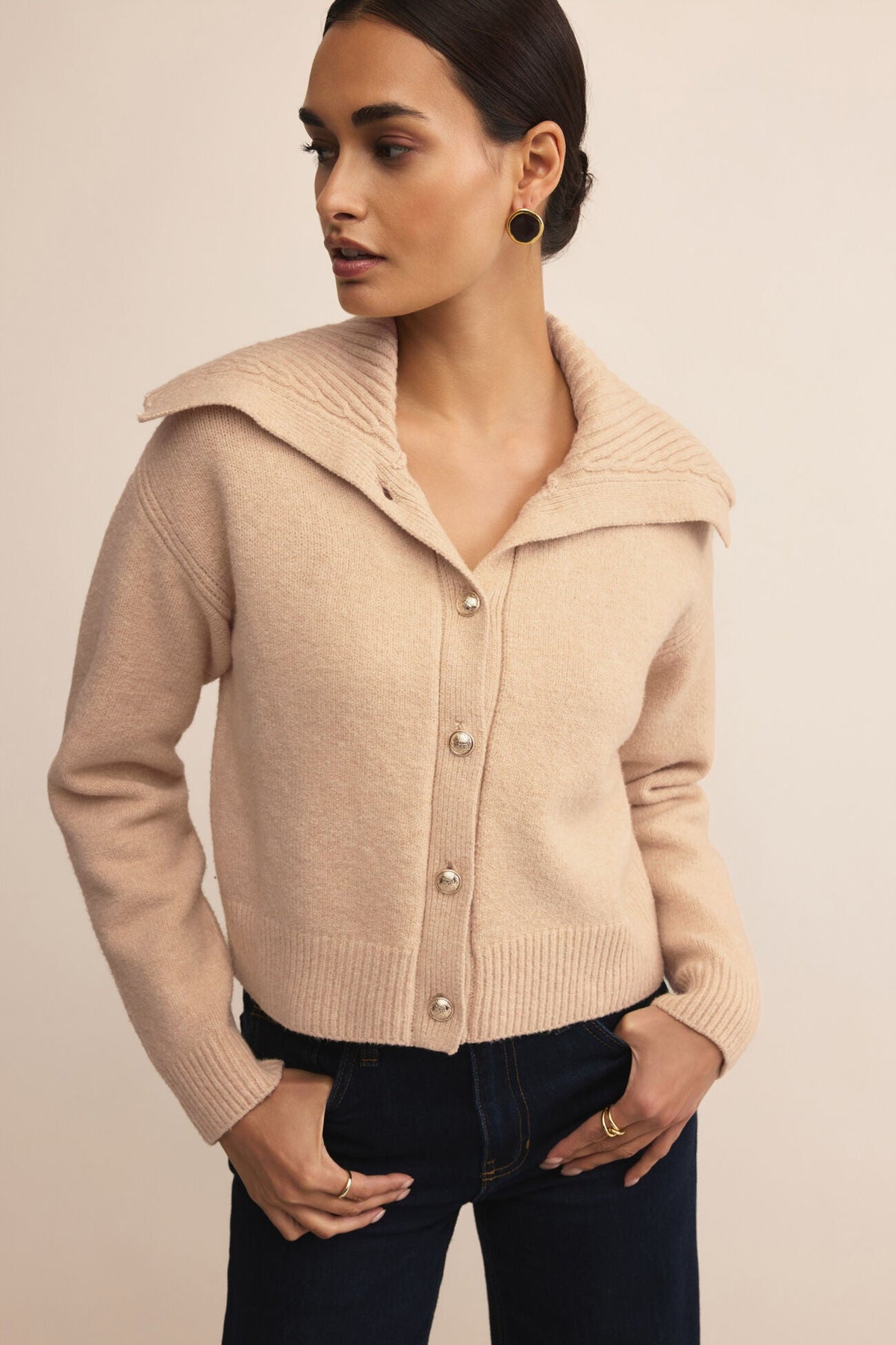 Holmen Cardigan | Macaroon