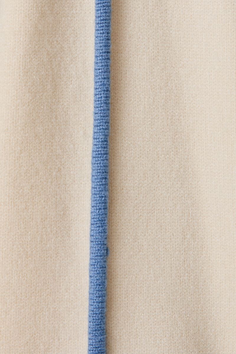 Stitch Detail Sweater | Cream/Blue, Brown/Cream