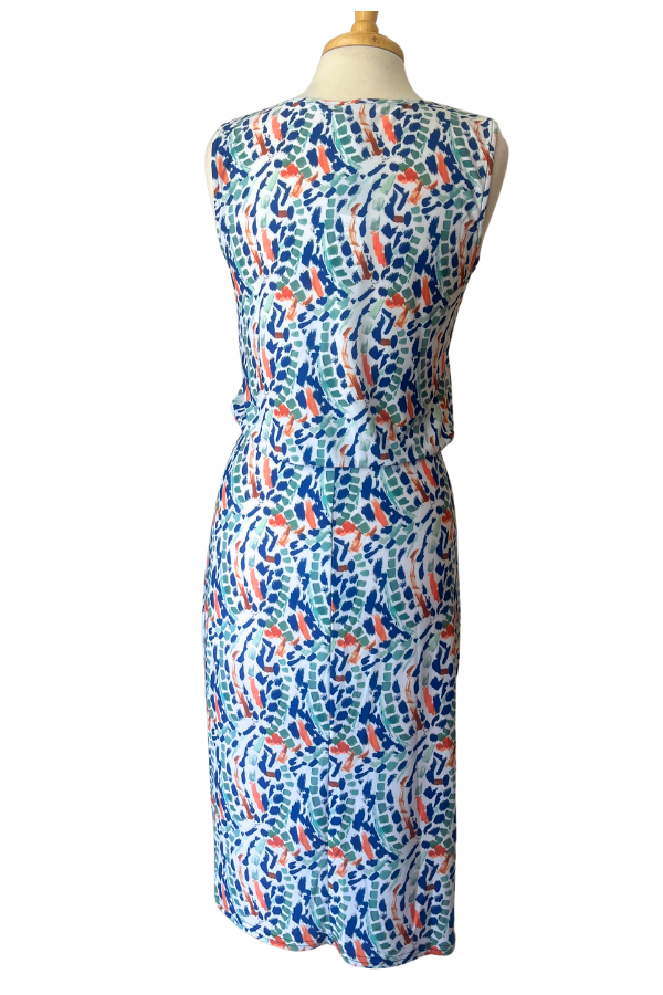 V-Neck Below the Knee Dress | Doris