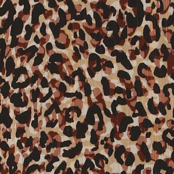 Long Sleeve Ruffle Wrap Maxi Dress | Leopard Print