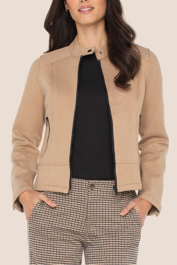 Biker Jacket | Camel