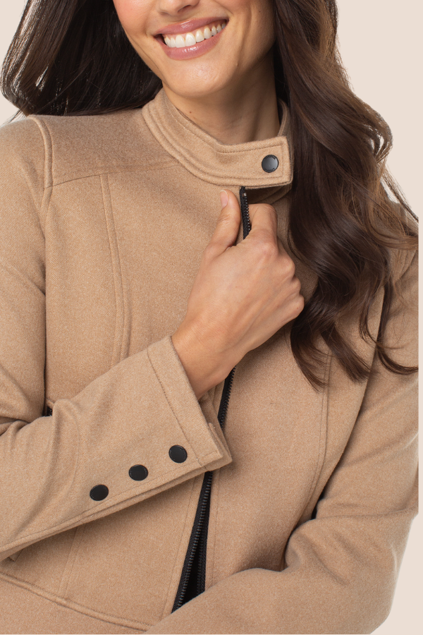 Biker Jacket | Camel