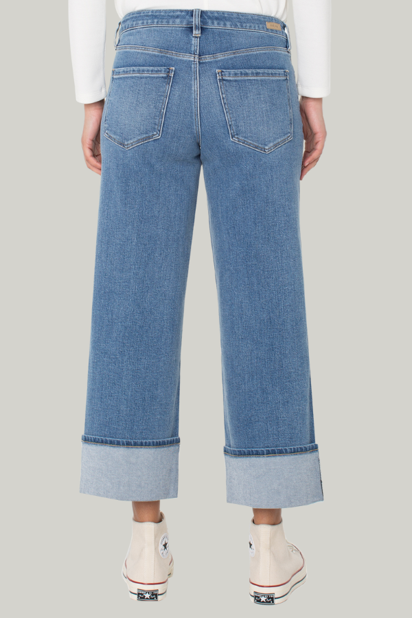 Morgan Cuffed Wide Leg Jean | Klamath