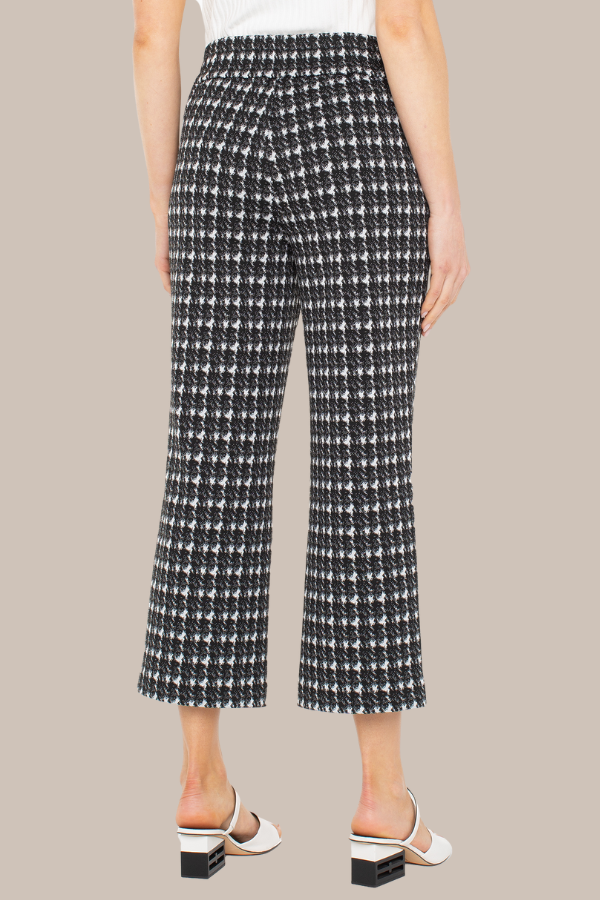 Mabel Pull On Stovepipe Pant | Black/White