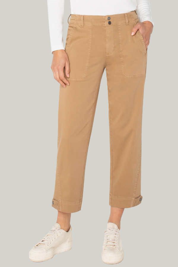 Utility Crop with Tab Hem | Desert Camel