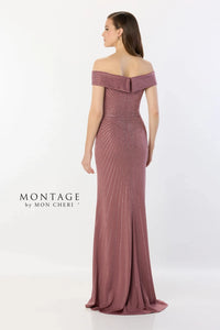 Montage M2234 Hot Stone Off the Shoulder Gown