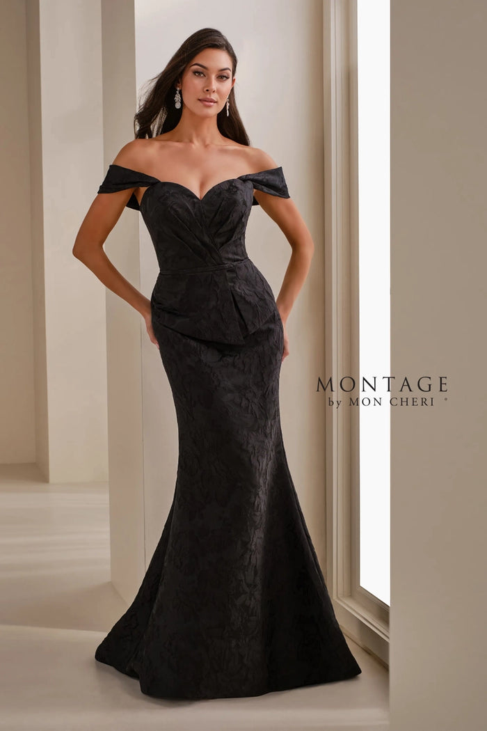 Montage M3106 Brocade Mermaid Gown