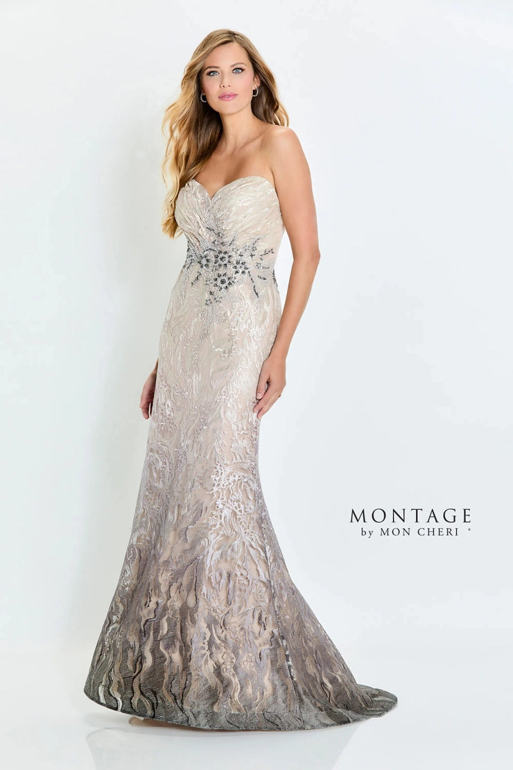Montage M523 Strapless Lace With Beads