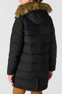 Montana Insulated Hooded Coat | Black