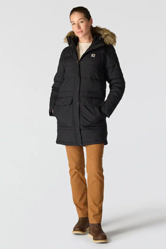 Montana Insulated Hooded Coat | Black