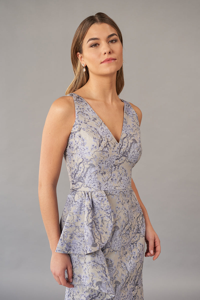 Florence Jacquard Fit & Flare Gown